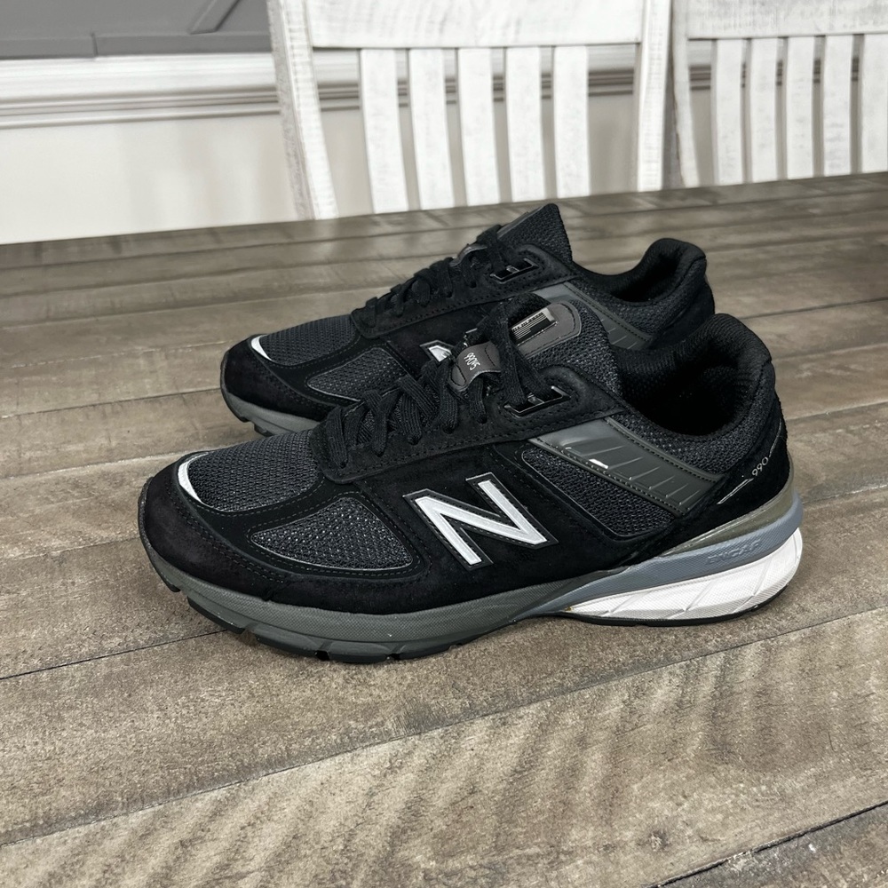 New Balance 990v5 Made In USA Black Grey Sz 10 D